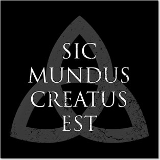 Sic Mundus Creatus Est Dark Posters and Art